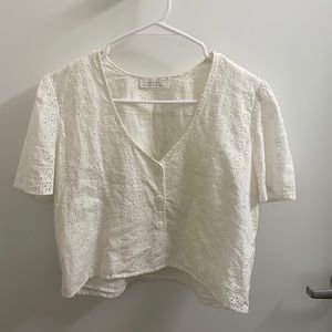 Oak + Fort cotton top, size M